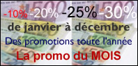 des promotions toute l'ann&eacute;e