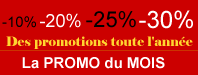 des promotions toute l'ann&eacute;e